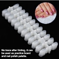 Miniatyrbillede 8 af 8: 240 stk. Runde falske neglespidser Gel Polish Farve Display Card Practice Palette Manicure Tool #02