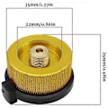 Miniatyrbilde 5 av 5: 2 stk. Camping Gassflaske Adapter Gasskonverteringshode Adapter Dyse Kobling Gassovn Ventiladapter for Butanbeholder til Skru På