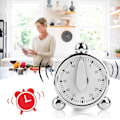 Miniatyrbillede 4 af 7: Køkken Timer Nedtællingsalarmur 60 Minutter Mekanisk Visuel Timer til Madlavning Bagning Børn Klasseværelse Mødeledelse Undervisning
