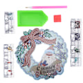 Miniatyrbild 2 av 8: Rhinestone-målning krans robust hållbar unik design vacker attraktiv rhinestone konst kransDZ634