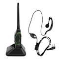 Miniatyrbild 7 av 8: Bärbar Walkie Talkies Set Handhållen LCD-display Walky Talky med Hörlurar 100‑240VGrön EU-kontakt 100‑240V