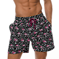 Miniatyrbillede 1 af 4: Escatch Hurtigtørrende Mænds Strandshorts Badebukser - Flamingo Print