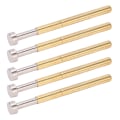 Miniatyrbilde 5 av 8: 100 stk Pogo Pin Flat Head Fjær Test Probe Messing Materiale 2,36 mm/0,1 tommer rørdiameter 34 mm/1,3 tommer PCB testprober
