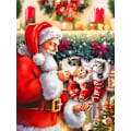 Miniatyrbild 1 av 5: 30*40 Diamantmålning Jultomten Julserie utrikeshandel 5D diamantmålning (51)