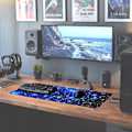 Miniatyrbillede 2 af 5: XL Gaming Musemåtte - Forbedret Hastighed og Nøjagtighed - Skridsikker Gummibase - Blå