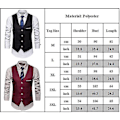 Miniatyrbilde 3 av 4: Ensfarget V-hals Herre Formell Dress Vest for Bryllup og Forretningsfest XL Grå