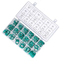 Miniatyrbild 3 av 8: 270-packning O-ringar Tätningsbricka Packning Sortiment Set 18 Storlekar Kit Gummigrommets för Reparation Grön