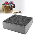 Miniatyrbillede 7 af 7: Undertøj Divider Skab Organizer BH Slips Sokker Container Opbevaringsbokse Lysegrå