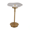 Miniatyrbillede 2 af 8: Berøringsfølsom bordlampe, trinløs dæmpbar bordlampe, USB-genopladelig natlampe med 3 farvetilstande, kobberfarve