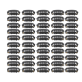 Miniatyrbillede 6 af 8: 100 STK Pyk Clips Usynlig Vindtæt 8 Tænder Hårforlænger Clips til Hat Fixing Sort