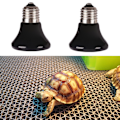 Miniatyrbillede 3 af 6: 2 stk. krybdyr varmelampe 7x7x6cm kæledyr opvarmning sundhedspleje mini keramisk varmeemitter 220V 50W