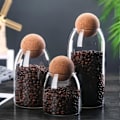 Miniatyrbillede 2 af 5: Opbevaringsflaske Anti-deform Holdbar Vandtæt Korkprop Bønne Sukker Glas Krukke Til Kaffe Zekai 750ML