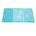 Miniatyrbillede 2 af 8: 3 stk Silk Screen Stencils til Polymer Clay Genanvendelige DIY Silk Screens til papirkort T-shirts Lærredsbriller 214 216 218