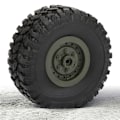 Pikkukuva 7 / 8: RC-autojen koriste-osat vararengas sopii WPL B36 B-36 B36K B36KIT 1:16 Military RC -kuorma-autolle/autolle