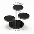 Miniatyrbilde 4 av 5: Flerlags Cupcake Stativ Akryl Trappet Serverings Rund Cupcake Tårn For Fest D