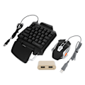 Miniatyrbilde 6 av 8: 3 stk. perifer utstyrt kablet tastatur mus konverter utstyr USB universal for Android, for IOS