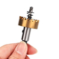 Miniatyrbillede 8 af 8: 5 stk. HSS-spiralbor med hulsave til plademetal