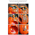 Miniatyrbillede 3 af 5: Halloween Græskar Røgelsesbrænder med Tilbageløb, Røgelseskegleholder med Tilbageløb, LED-belysning Røgelsesbrænder Til Sengebord, Studieværelse Sort