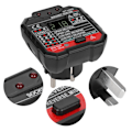 Miniatyrbilde 8 av 8: HT106D Digital Display Socket Detector Bærbar Fase Strøm Polaritet Tester EU Plugg 110-220V