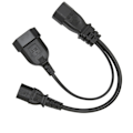 Pikkukuva 2 / 8: IEC320 C14–IEC320 C13 ja EU- power Professional Y -jakajan power johto 12,6 tuumaa 10 A 250 V