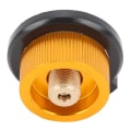Miniatyrbilde 4 av 8: Camping Gassadapter for Butan, Adapter for Lang Gassbeholder for Konvertering Lindal Ventil Utgang