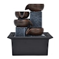 Pikkukuva 2 / 8: Pöytävesisuihkulähde keltaisella LED-valolla Feng Shui Relaxation Desktop Ornament Decoration EU Plug AC220-240V