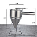 Miniatyrbillede 5 af 5: Pander Dispenser i Rustfrit Stål med Stativ - Nem Bagning og Dessertfremstilling
