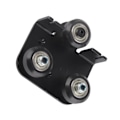 Miniatyrbild 6 av 8: Back Support Plate Black Metal 3D Printer Extruder Back Support Plate Med Remskiva för Ender3 V2