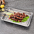Miniatyrbild 2 av 3: Premium Nonstick Kolstål Rektangulär Bakplåt med Nätplatta för Krispigt Bacon och Mångsidig Bakning