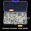 Miniatyrbilde 4 av 5: OT/ut rund gaffel blank ende hode 10 i 1 boks messinghylse ledningskombinasjonssett 320 stk