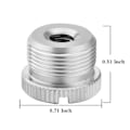 Miniatyrbillede 2 af 5: 5/8\"-27 Han til 1/4\"-20 Hun Skruegevind Adapter til Kameramonitor - 2 Pak