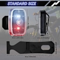 Miniatyrbillede 3 af 5: Sikker LED-lampe USB Genopladelig Løbelygte Clip-on Strobelygte med 5 Lystilstande