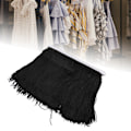 Miniatyrbild 6 av 8: 10yd 14cm långa fransar tofs Polyester Spetskant Band Sy Scen DIY Kläder Gardin plagg Tillbehör Svart