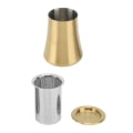 Miniatyrbild 7 av 8: Kaffe Sifter Cup Kaffe Grind Sieve Fint Mesh Kaffe Pulver Sieve Cup 304 Rostfritt Stål Kaffe Tillverkning Tillbehör för Hem Guld
