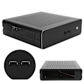 Miniatyrbillede 8 af 8: G60S HTPC Chassis Fuldt aluminium DCATX Power Supply MiniITX etui til stationær computer (Noir USB2.0)
