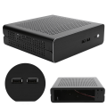 Pikkukuva 8 / 8: G60S HTPC -runko, täysi alumiininen DCATX- power MiniITX- case pöytätietokoneelle (Noir USB2.0)