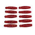 Miniatyrbilde 8 av 8: 10 stk fiske myk agn kunstig bie puppe potet lokke lang kast tilsett salt agn 6cm 8g vinrød