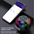 Miniatyrbild 2 av 5: Alarmklockradio, sängklocka, väckarklockaradio, mini Bluetooth högtalare Trådlös Bluetooth högtalare med LED-display Väckarklockahögtalare