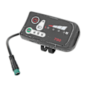 Miniatyrbillede 2 af 4: Elektrisk Cykel LED Strøm Display Panel Elektrisk Cykel Modifikation Display Meter Med Vandtæt 5p Hanstik Til 22.2mm Styr 48V