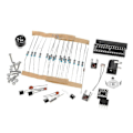 Miniatyrbild 3 av 4: DIY Digital LED Klocka Kit 4-siffrig Ljuskontroll Temperatur Datum Tid Visning Med Transparent Fodral_SZXM