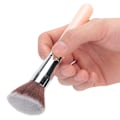 Miniatyrbillede 6 af 8: Vifteformet makeupbørste blød nylonhår løs pudder blush foundation fremhævningsbørste
