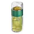Miniatyrbillede 1 af 8: 280 ml te-vand-separationskop med dobbeltlagsisolering, gennemsigtig te-infuser-flaske til daglig grøn