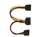 Miniatyrbild 3 av 8: SATA-adapterkabel 1-i-2 datorhårddisk Optisk enhet Power