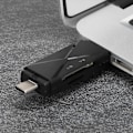 Pikkukuva 6 / 8: Muistikortinlukija Type C OTG 5-in-1 USB 2.0 -korttisovitin monitoiminen matkapuhelimelle (musta 2.0)