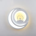 Pikkukuva 1 / 5: Seinävalaisin sisätiloihin, 14W LED-seinävalaisin, valkoinen seinävalaisin AC220V, RA≥80, design-seinävalaisin kylmä valkoinen 6000K+lämmin valkoinen 3000K