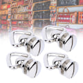 Miniatyrbillede 7 af 8: 4 STK Metal Ring Skrue Rundt Hoved Studs Nitte Nail Rotate Spikes DIY Læder Craft Hardware Tilbehør Sølv