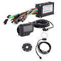 Miniatyrbillede 5 af 8: Cykel Lithium Batteri Konverteringssæt FT 8C Magnetisk Punkt 109R Gas EN06 LCD Display 17A Cykel 3 Mode Controller Kit til Cykelreparation