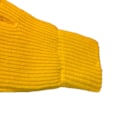 Miniatyrbilde 8 av 8: Vinterhansker 2 Finger Eksponert Design Akryl Fleece Ren Farge Lange Vinterstrikkede Hansker for Utendørs Innendørs Gul
