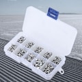 Miniatyrbillede 7 af 8: 500 stk. M2 fladt hoved aluminiumsnitter fladt hoved massiv nitte 3 mm-18 mm længde