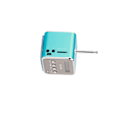 Miniatyrbillede 5 af 8: Mini Bluetooth-højttaler klar lyd 4 knapper Design skærmdisplay FM-radio Trådløs bærbar Bluetooth-højttaler Blå Bluetooth-version